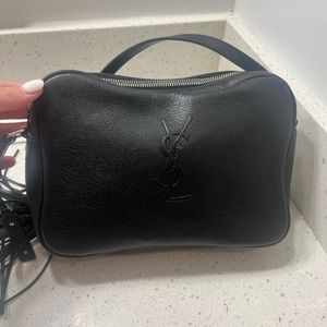 Saint Laurent Lambskin Monogram Lou Camera Bag